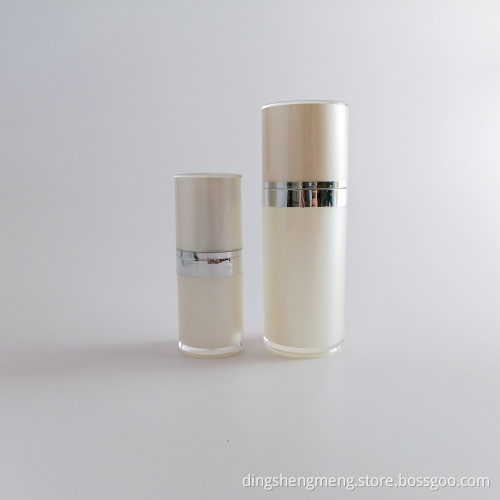 Wholesale cosmetic serum container 15ml 50ml acrylic lotion pump bottle